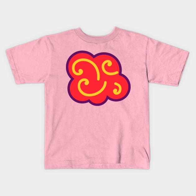 Japanese Red Cloud Kids T-Shirt by MarylinRam18